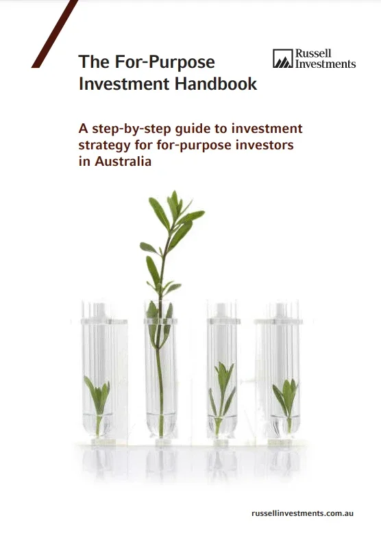 For-Purpose Investment Handbook Cover Design